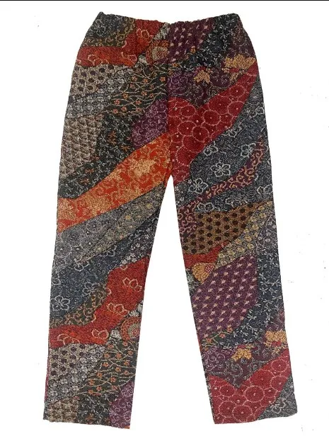 Wholesale Custom Logo Solid Color Paisley Print Bandana Breathable Persian Rug Pattern Multi Color Men Tapestry Sweatpants