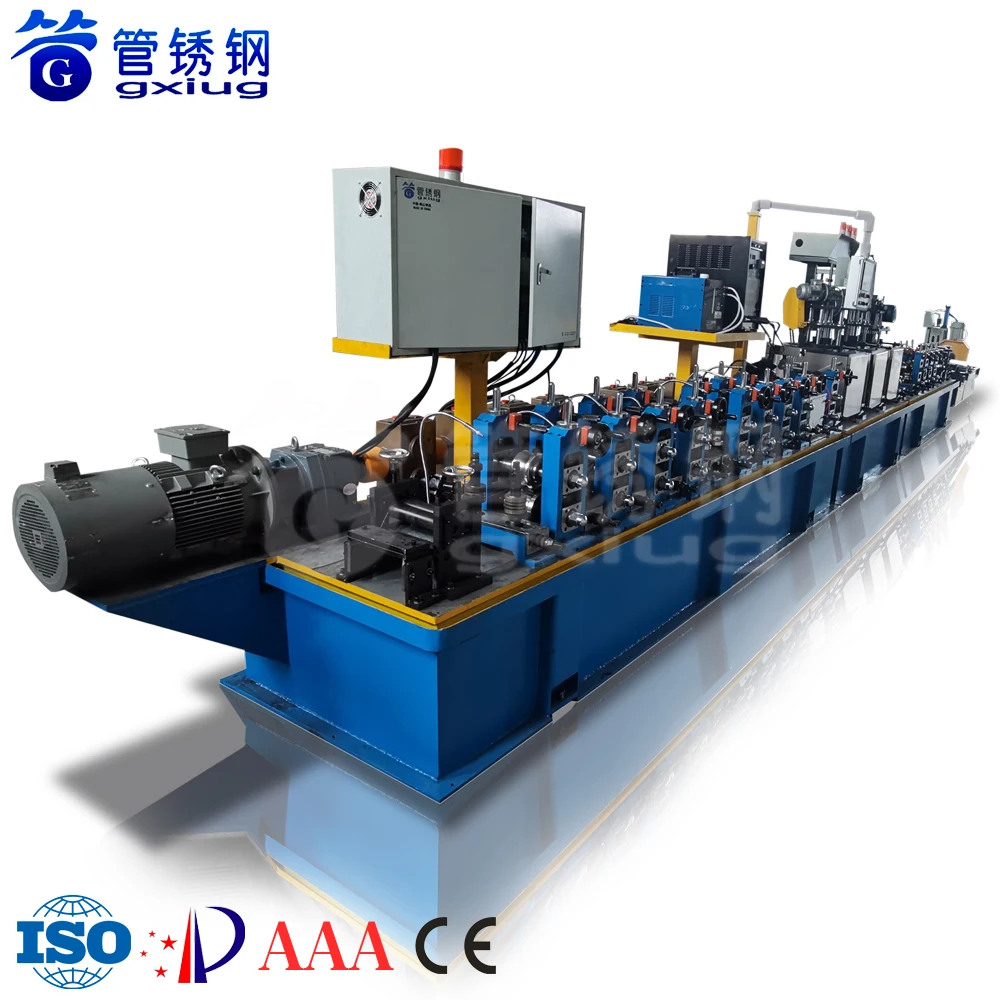 GXG Stainless Steel Pipe Making Machine Weld Tube Mill Metal Piping Product Line Carbon Iron Plumbing Roller Forming Equipment