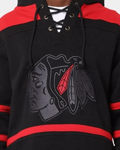 High Quality Custom Men Ice Hockey Hoodies Embroidered Logo Lace Up Latest Design Men Sportswear Hoodies Made In Pakistan