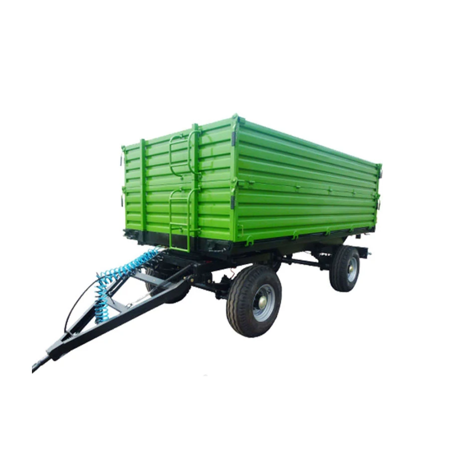 Dump  machinery Small Dump  tractor mounted self dumping trailer 3ton dump trailer for sale