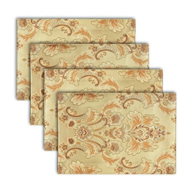 Simple Mint Colour Cut Worked Cotton Table Mat Embroidered Design Western Decor Accessory Woven Hot Insulation Kitchen Wedding