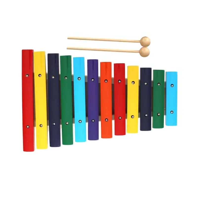 Premium 12-Tone Wood Xylophone from Singapore for Music Entertainment Exercise Learning & Piano/Keyboard Practice