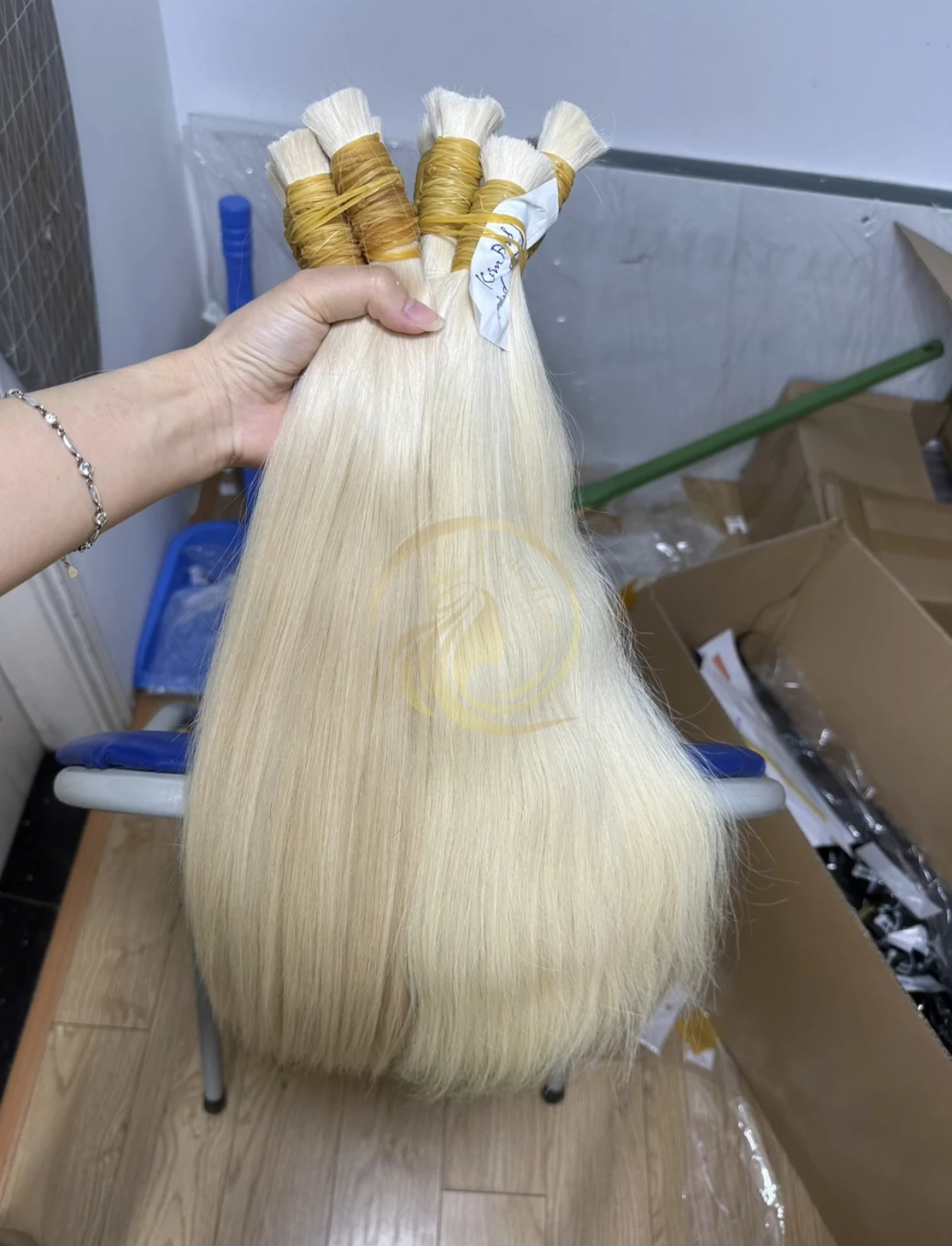 Wholesale Double Drawn Cuticle Aligned Virgin Raw Straight Remy 100% Human Hair Bulk From Vietnam