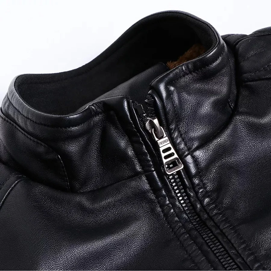 Custom Men Flying Aviator Fur Bomber Brown Leather Jacket Biker Leather Shearling Jacket