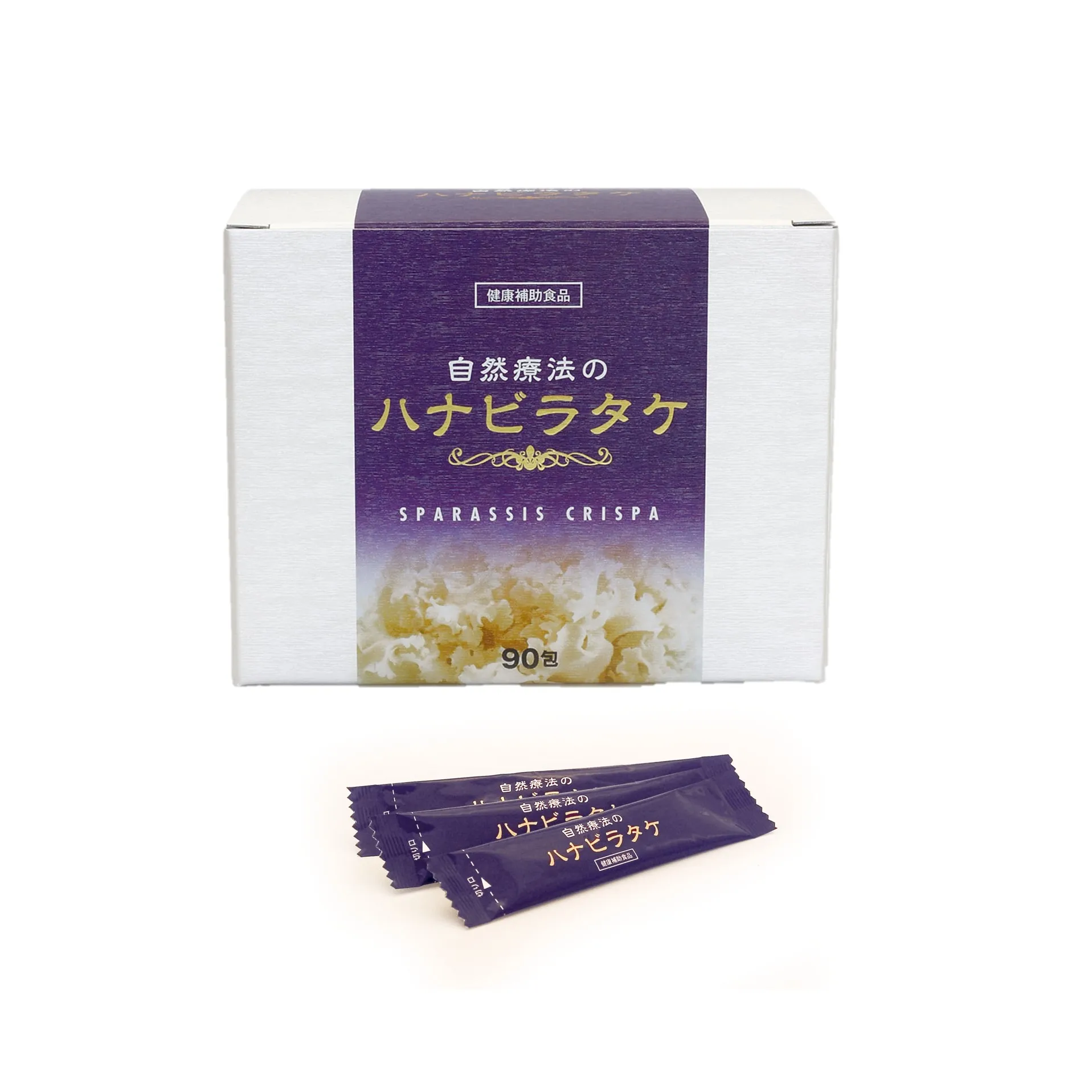 Health care supplement Mushroom extract powder of Hanabiratake plus sea kelp(Konbu) Made in Japan