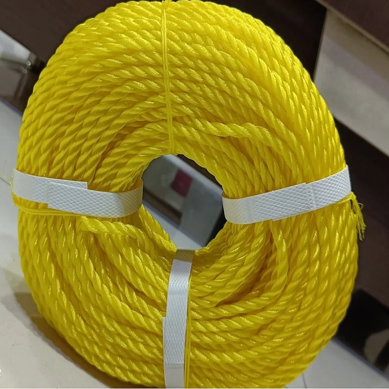 100 % Virgin Twisted PE round Yarn Fishing Rope Danline Twist Polypropylene Raffia Rope at Low Prices