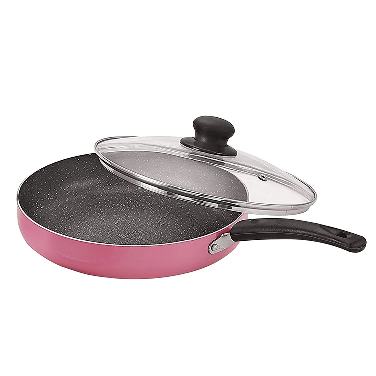 Professional Frying Pan Professional Design Induction Base Hard Anodized Cooking Non Stick Pan With Lid For Bulk Supply