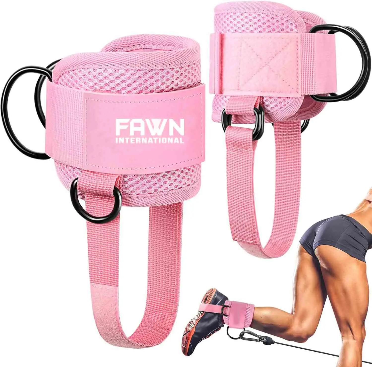 Ankle Strap Workout Cable Machine Foot Attachment ankle straps for cable machines.