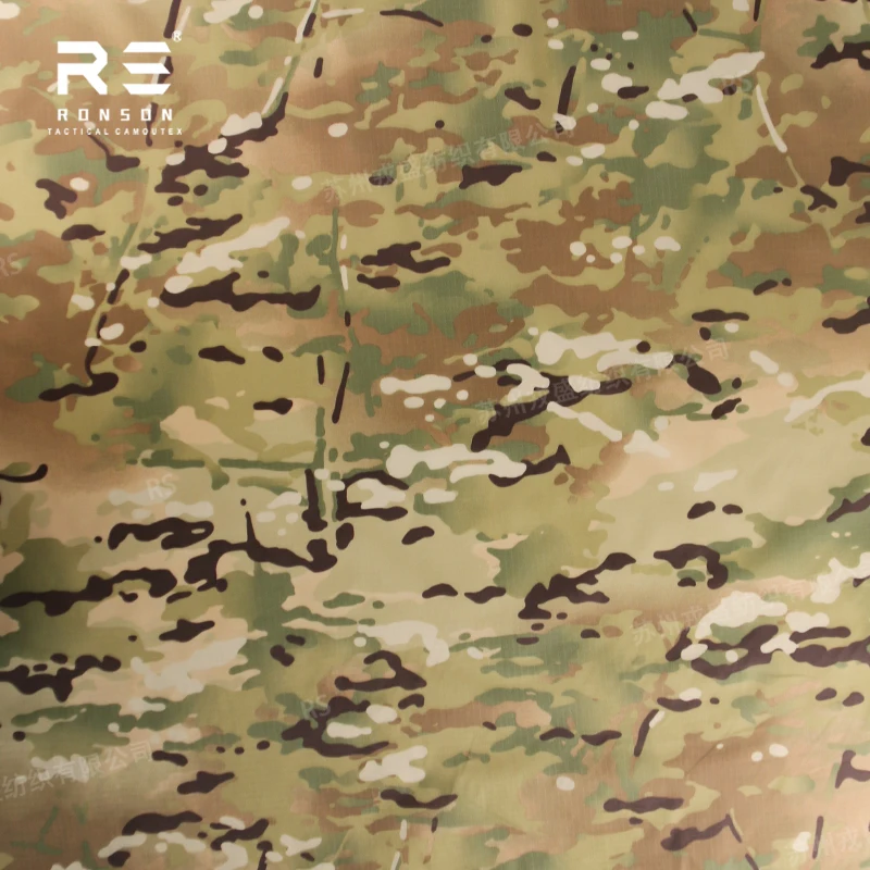210T Ripstop fabric camouflage MC fabric taffeta nylon ripstop sleeping bag waterproof polyamide fabric