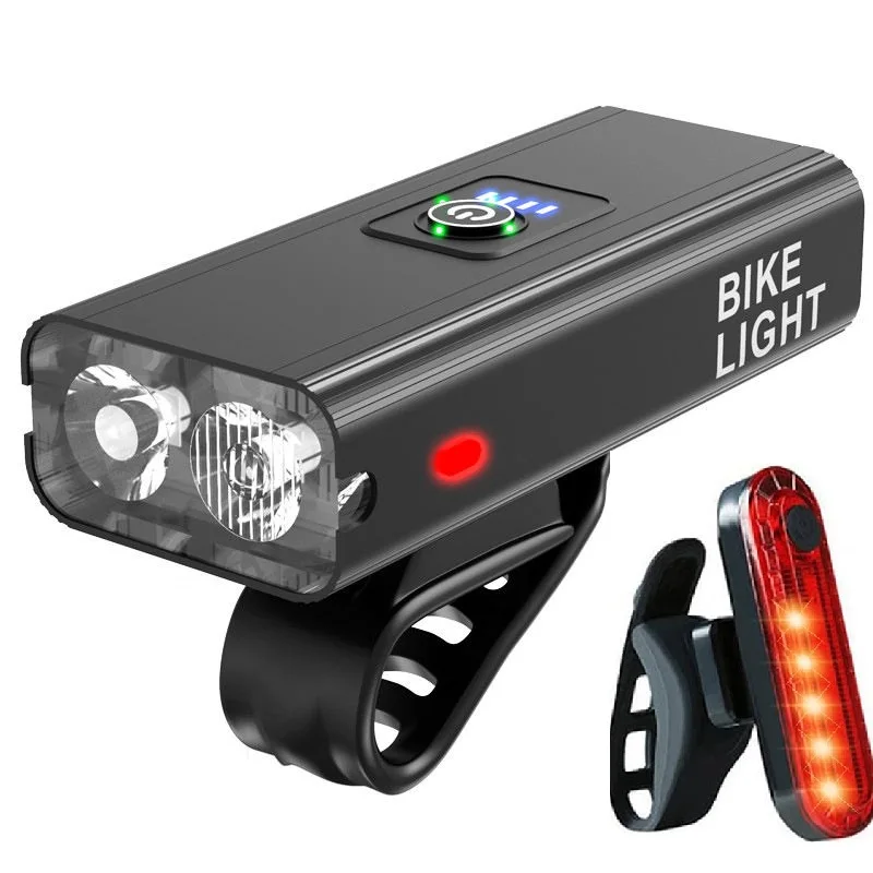 1000 Lumens 6 Modes T6 Mountain Road Cycling LED Bike Light USB Rechargeable LED Front Tail waterproof Bicycle Light Set