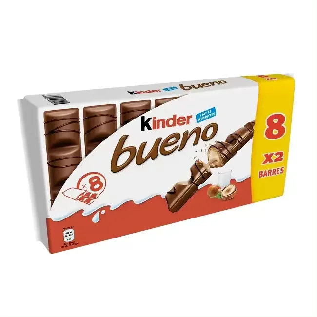 Original Bueno Chocolate 43g  Bueno Milk Chocolate and Hazelnut Cream