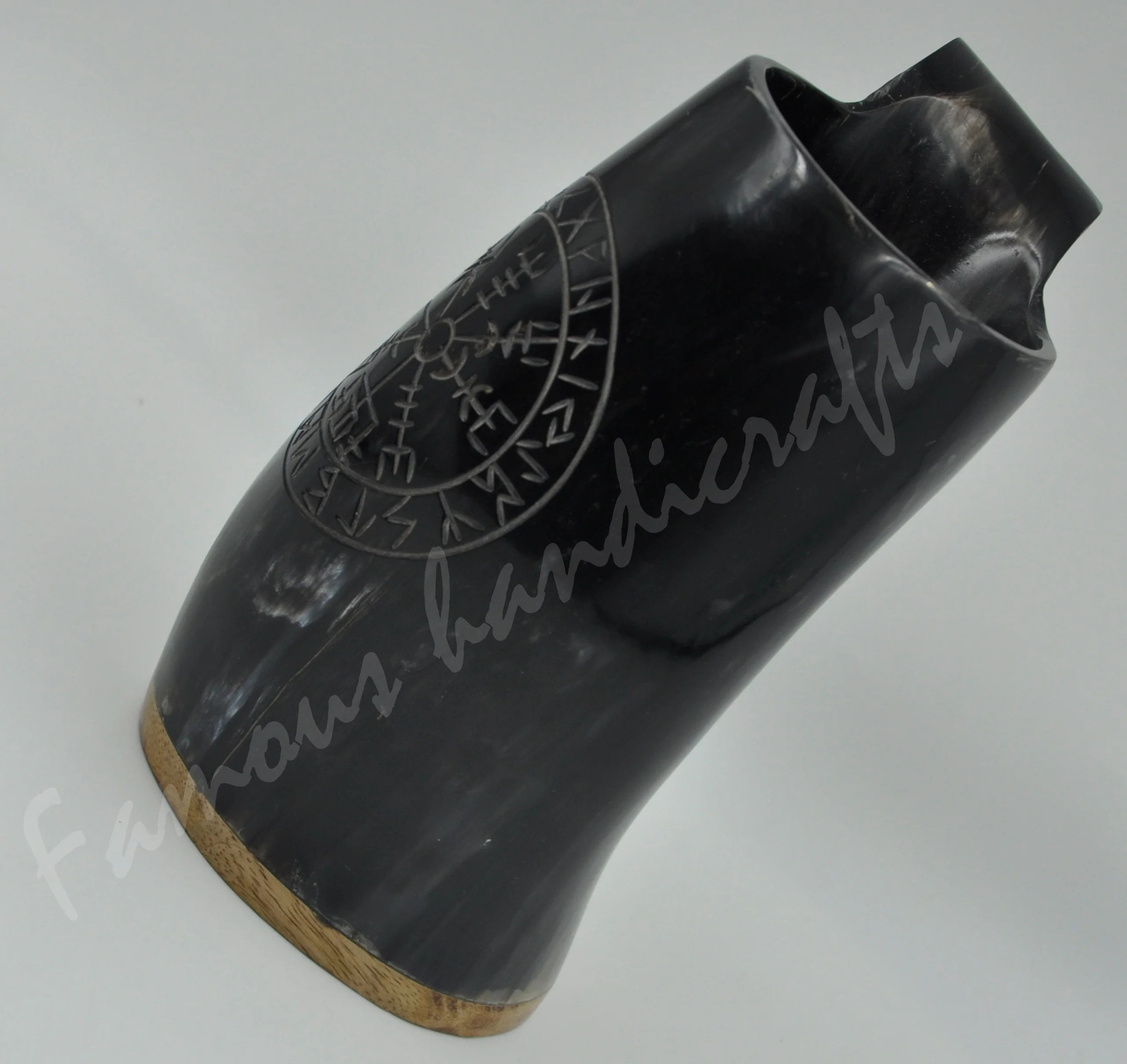 Рог кружка новые поступления натуральный рог для питья буйвола викингов пива средневековый