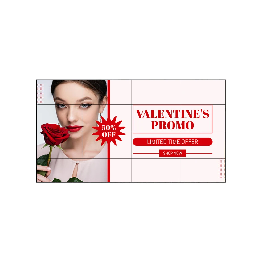 smart display Splicing Screens Did Lcd Video Wall retail wall-mounted advertising machine lcd digital signage player