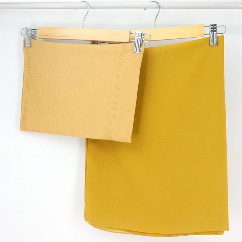 Комплект из двух предметов хиджаб шифоновый шарф с подходящим цветом головной платок готовый к отправке и подходящее нижнее