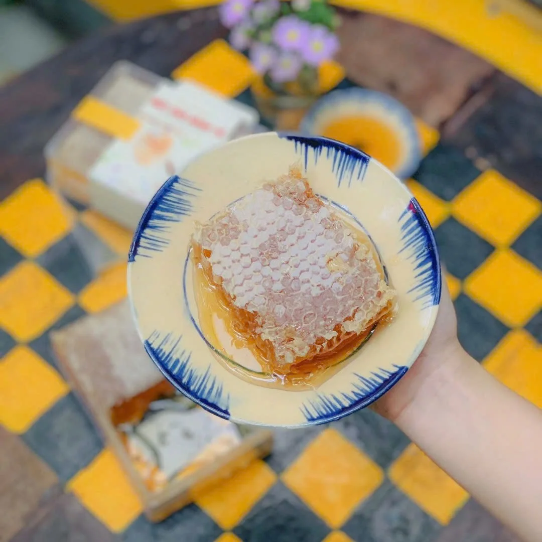 EDIBLE HONEY COMB / PURE HONEY IN ITS RAWEST FORM / MADE IN VIETNAM