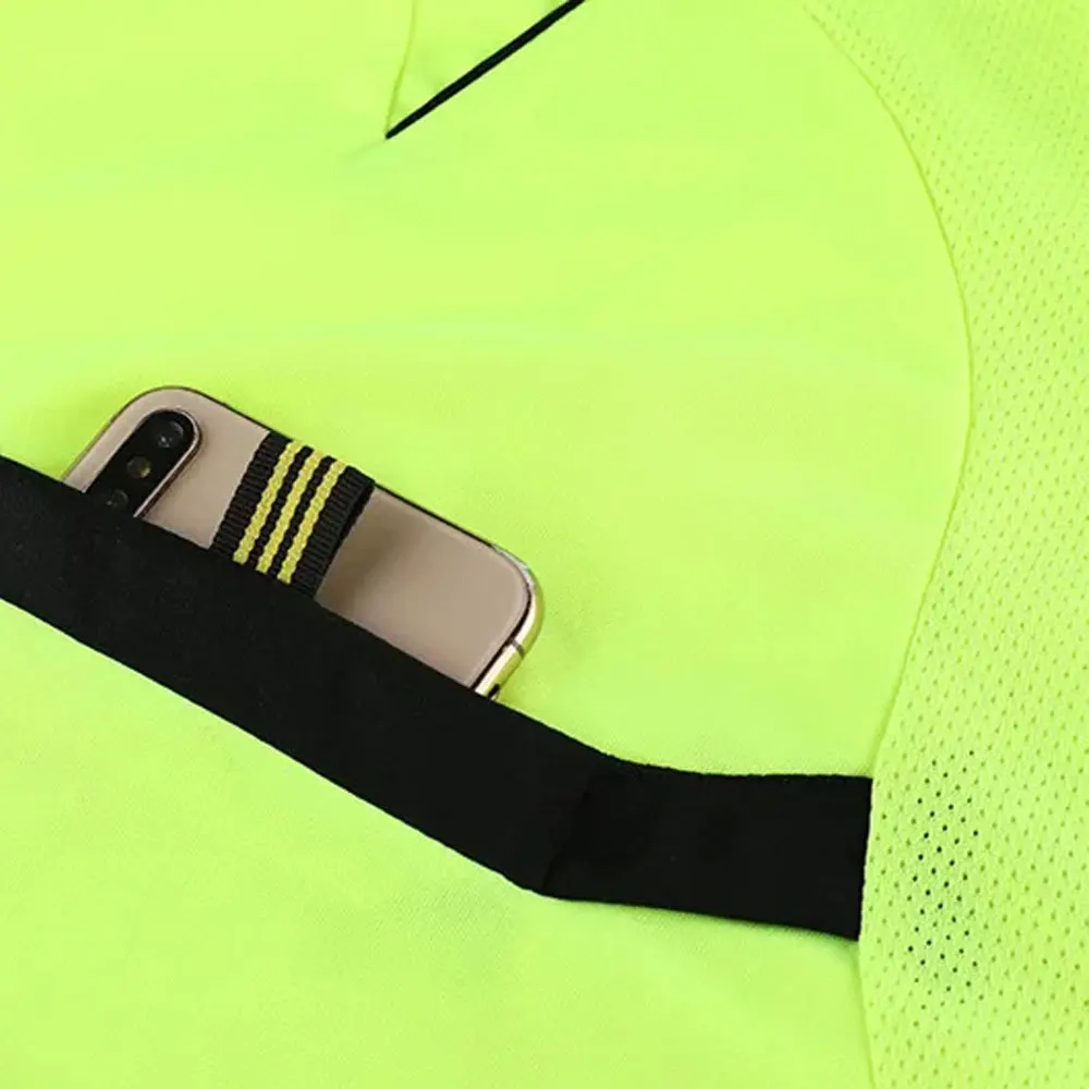 Factory Direct Referee Uniforms  Quick Dry Blank Soccer Referee Jersey Custom Made Logo Football Referee Uniforms