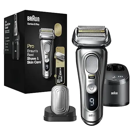 Электробритва Braun Series 9 Pro 9487cc мокрой и сухой перезаряжаемая электрическая бритва с зарядной станцией ProCare