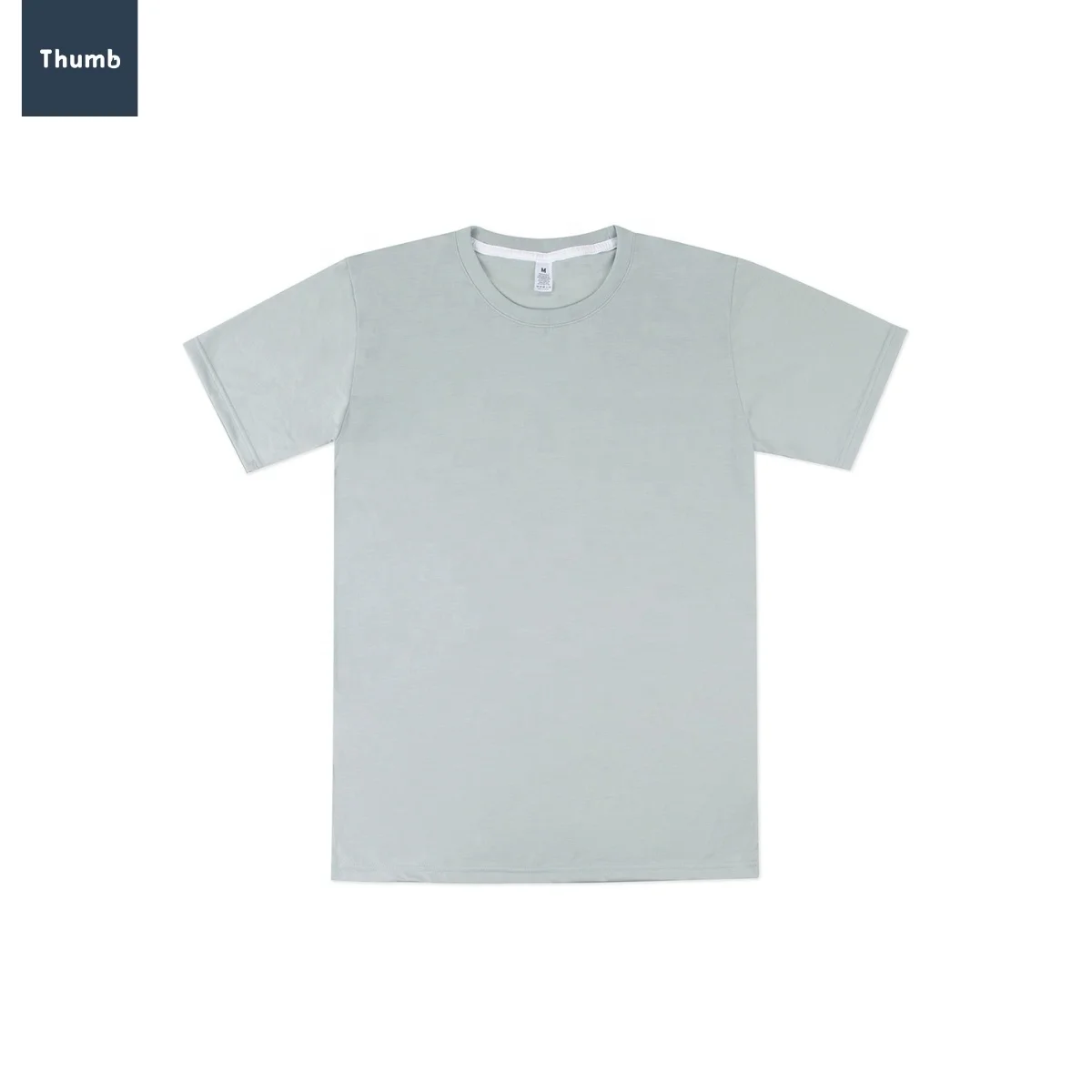 Free Sample Plain Polyester Sublimation Blanks T-shirt Feel Like Cotton and Super Soft in US Size Custom Logo for Brand