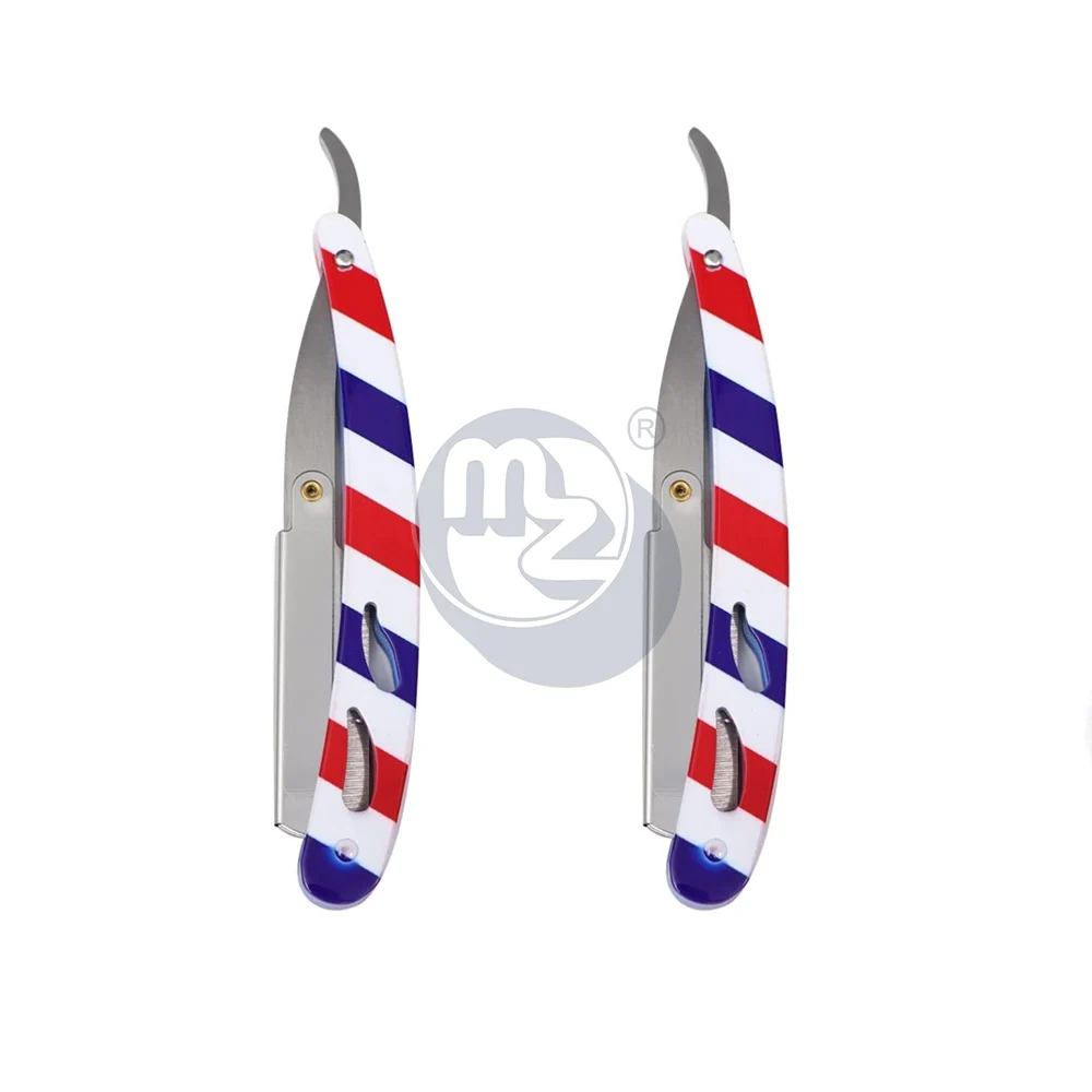 Set of 4 Best Quality Smart Straight Cut Throat Shaving Clip on Razor Barber Salon Best Cheap Price