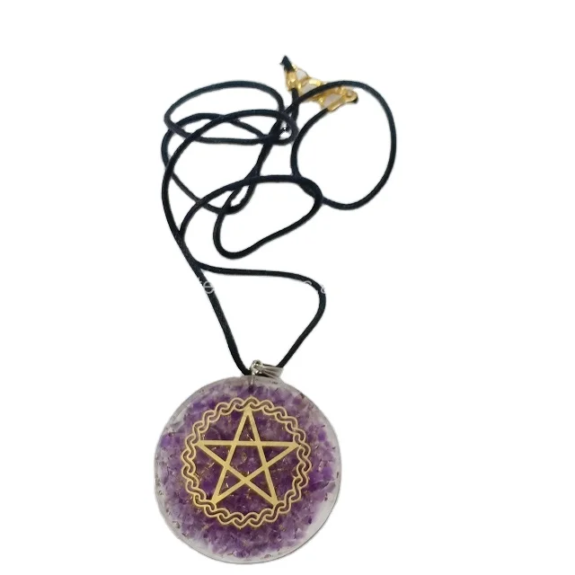 Amethyst Orgone Pendant With Tree Of Life Symbol: Wholesale Orgone  Pendant For Sale
