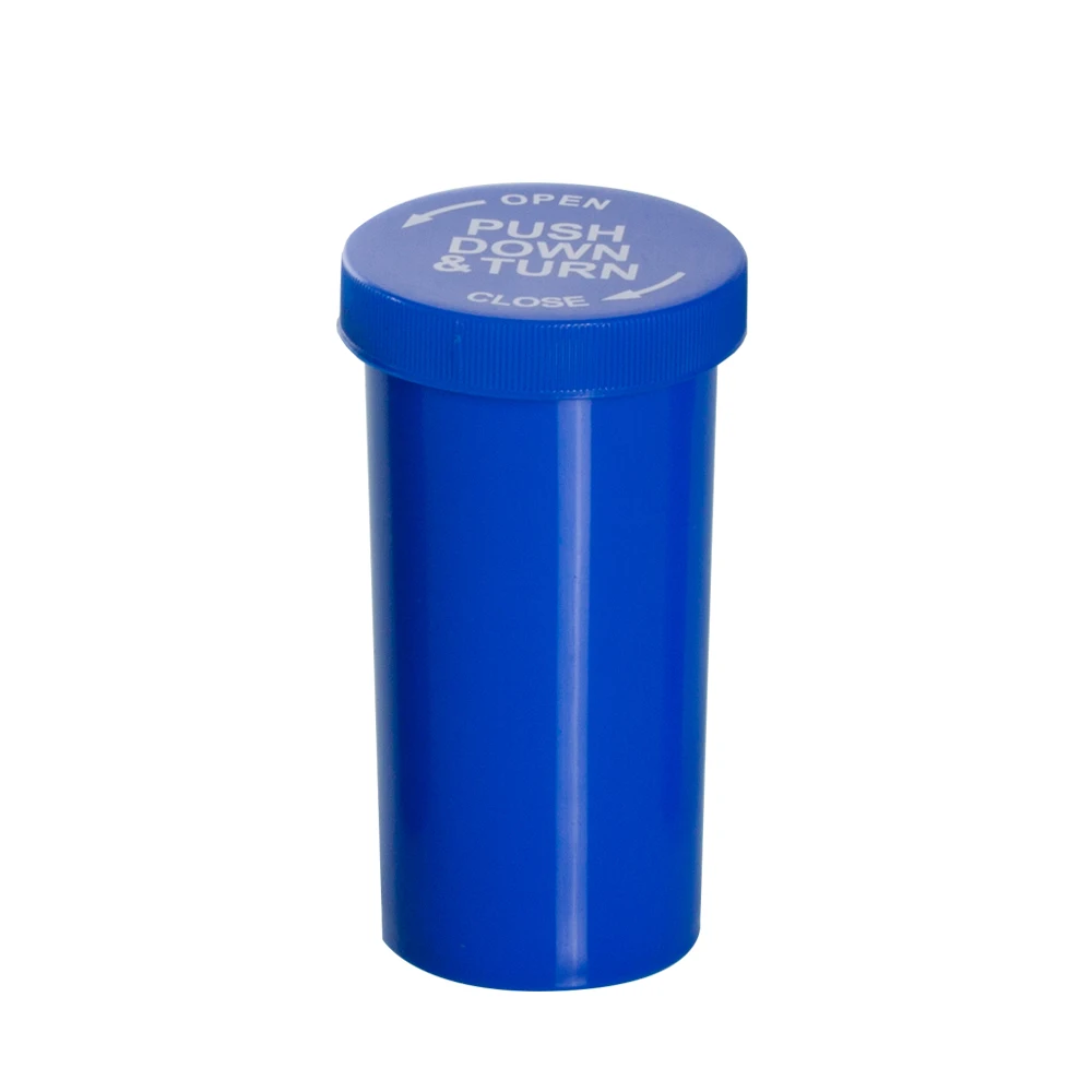 Лидер продаж пластмассовая бутылка для таблеток 13 Dram с защитой от детей 320 шт. медицинских флаконов нажимом и поворотным