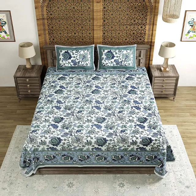 Comfortable Wholesale Home Hotel 100% Cotton Luxury Fitted Flat King Size Bed Sheet with Pillowcase Set