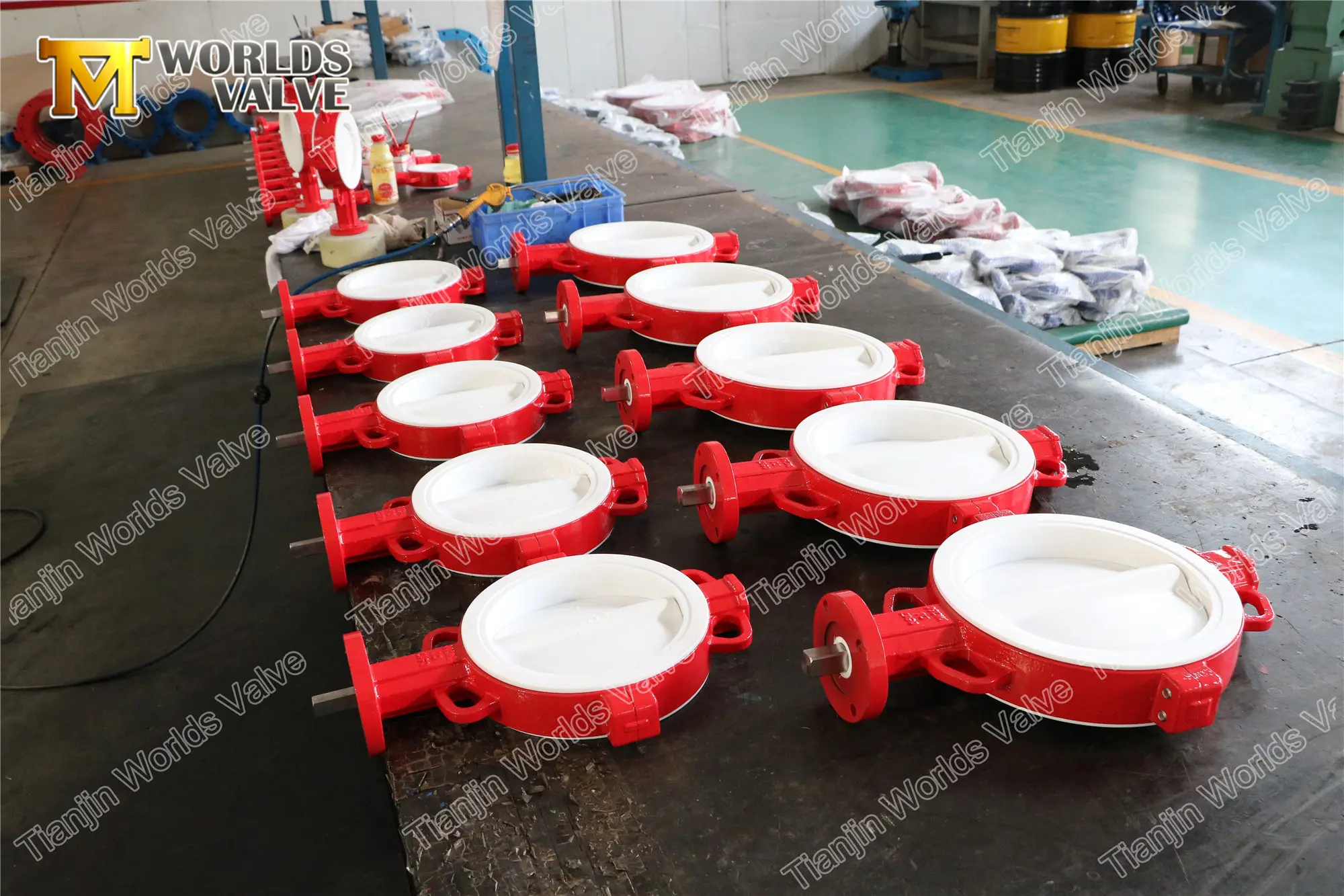 split bodies wafer type ptfe pfa lined pn10 pn16 150 butterfly valve
