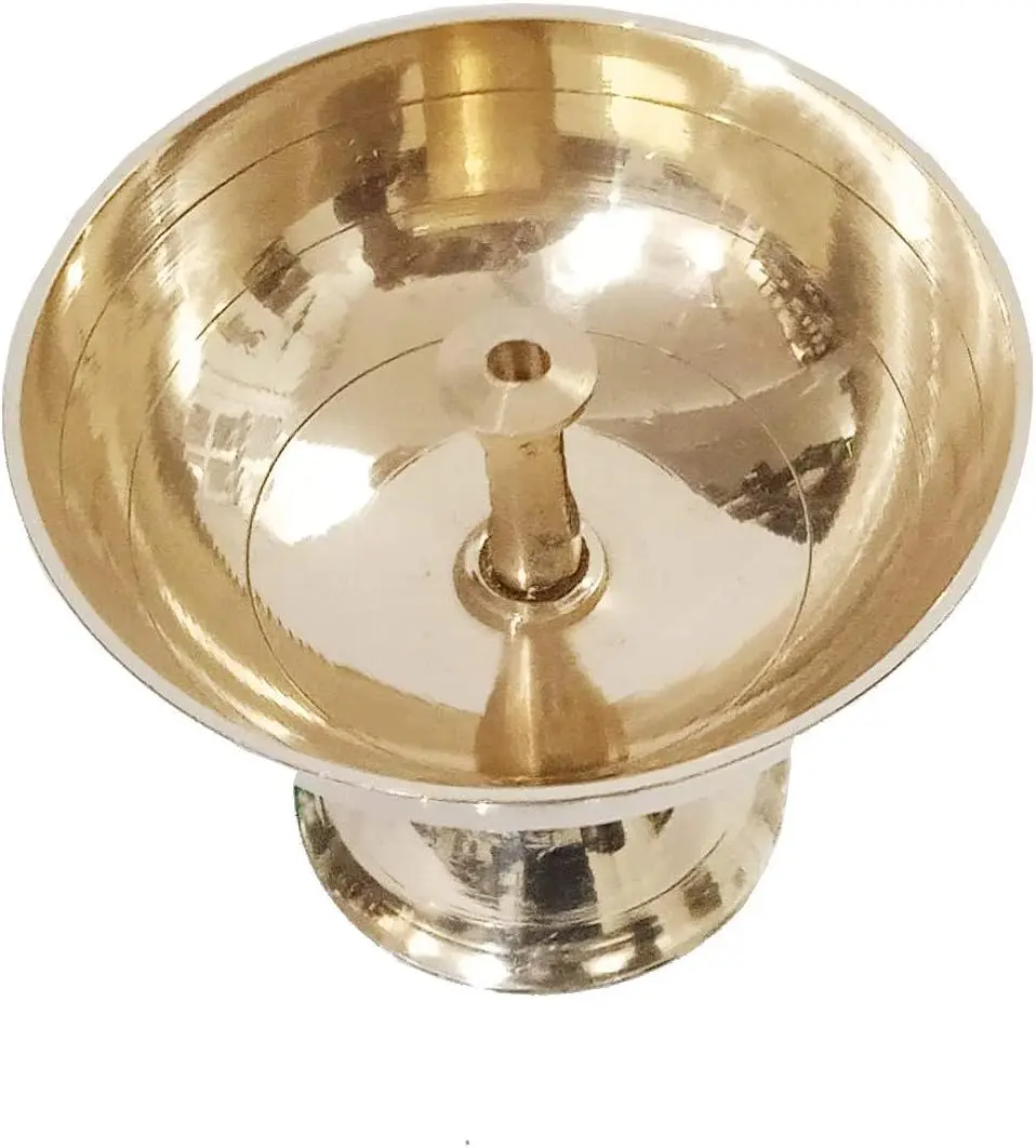 Puja Diwali Diya/Deepawali Deepak Oil Lamps Lantern Navratri Pooja Diya Engraved Christmas Gift Items Size- 5 inch