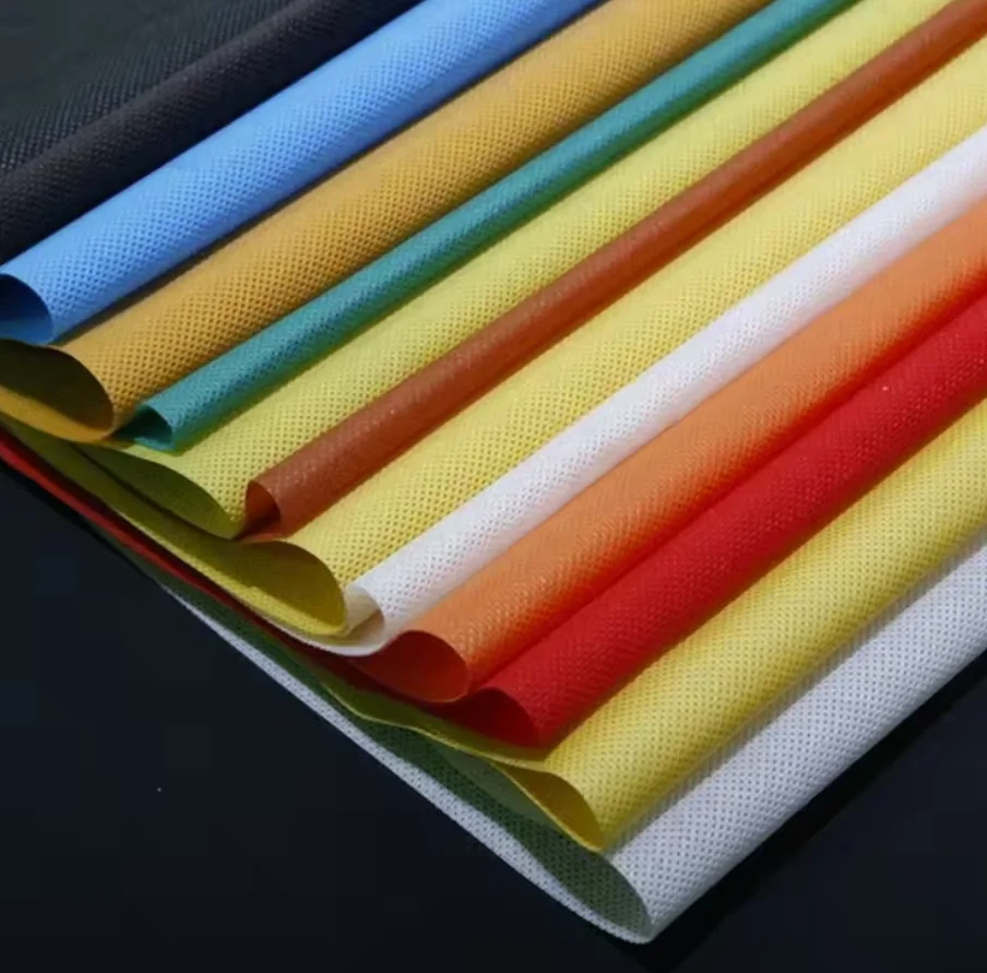 Rolls Spunbond Non-woven Fabric High Quality 100% PP Customized Disposable 12-120GSM Nonwoven 100% Polypropylene 500KG Above DOT