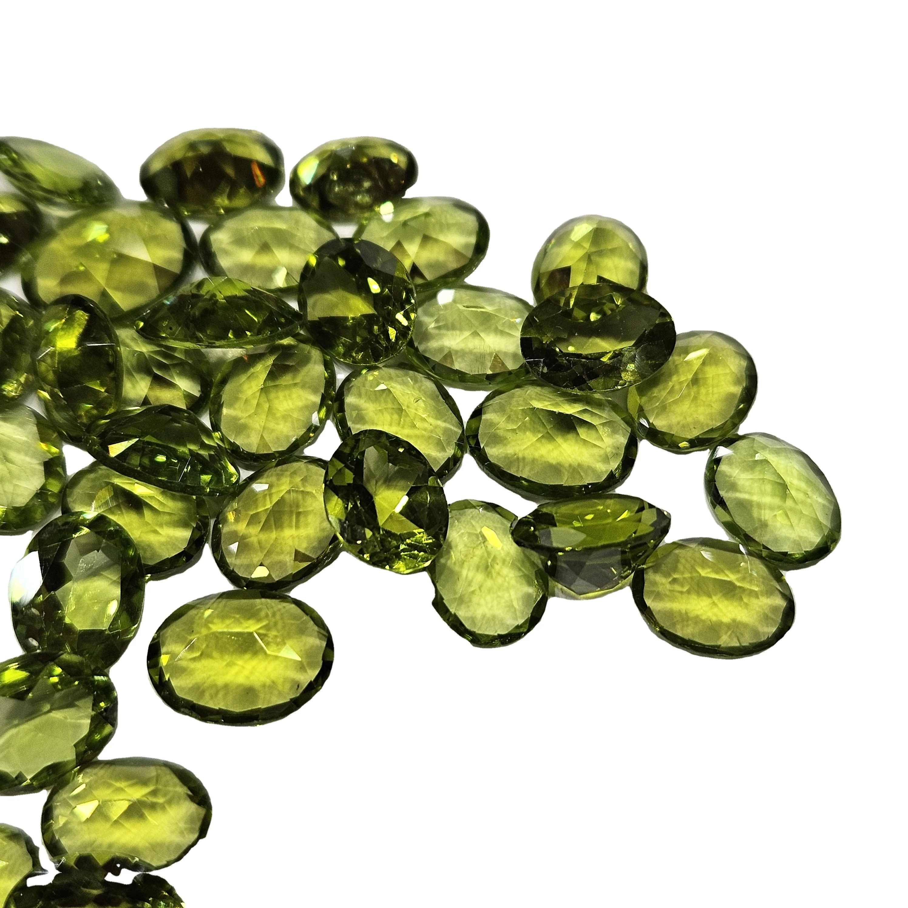 Natural Loose Peridot 7*5mm, 8*6mm Oval Cut Gem Stone Parrot Green Top Quality from India Best Price