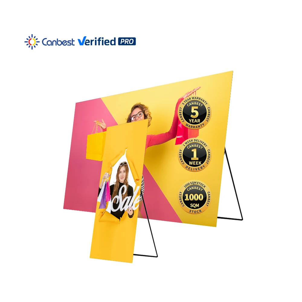 P1 P1.5 1.5 1.8 P2 Seamless Wifi Control Pantalla Led Poster Banner Display Video Wall With Stand Trade Show Portable Screen