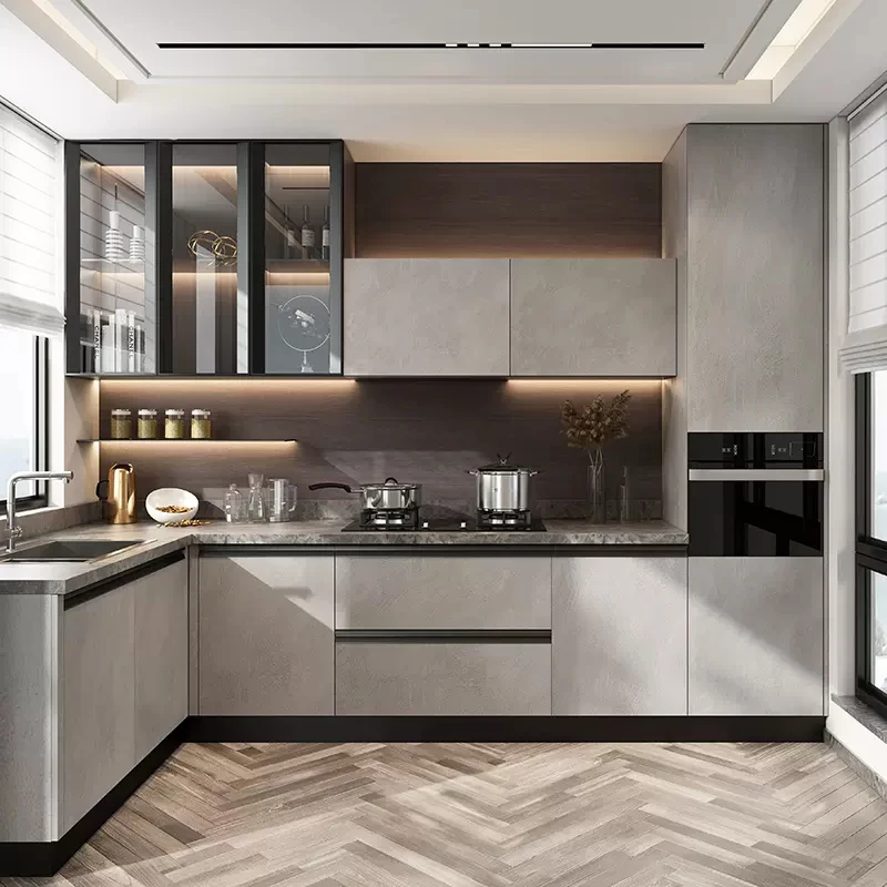 Kitchen Cabinet Blue Paint Navy Blue Painted Powder Pvc Melamine Mdf Laminate Acrylic Solid Wood Shaker Kitchen Cabinets