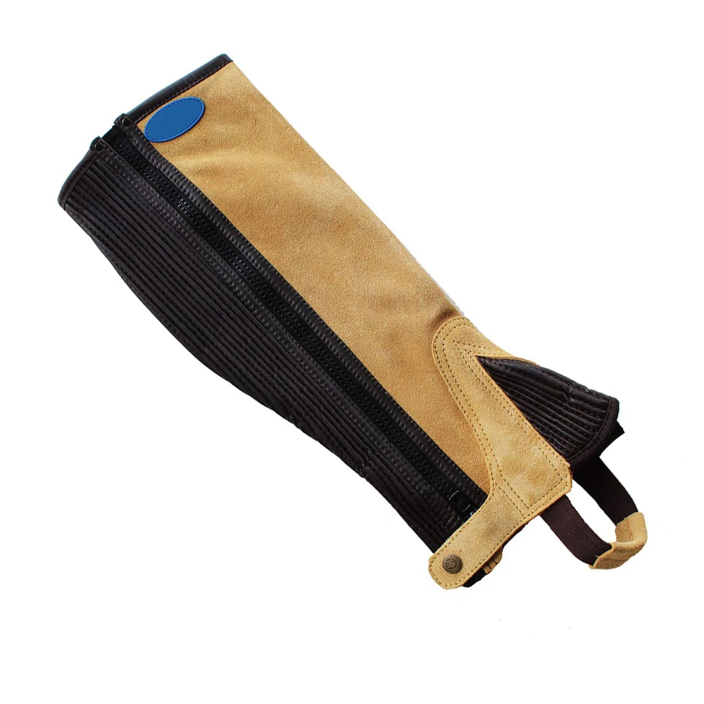 Cowhide Leather Horse Riding Chaps new stylish custom design kids horse riding chaps half chaps unisex