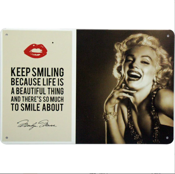 Customized Vintage Metallic Sign Warning Tin plate Decorative Metal sign Plates Wall Art Signs For Pub Coffee Shop Home Decor
