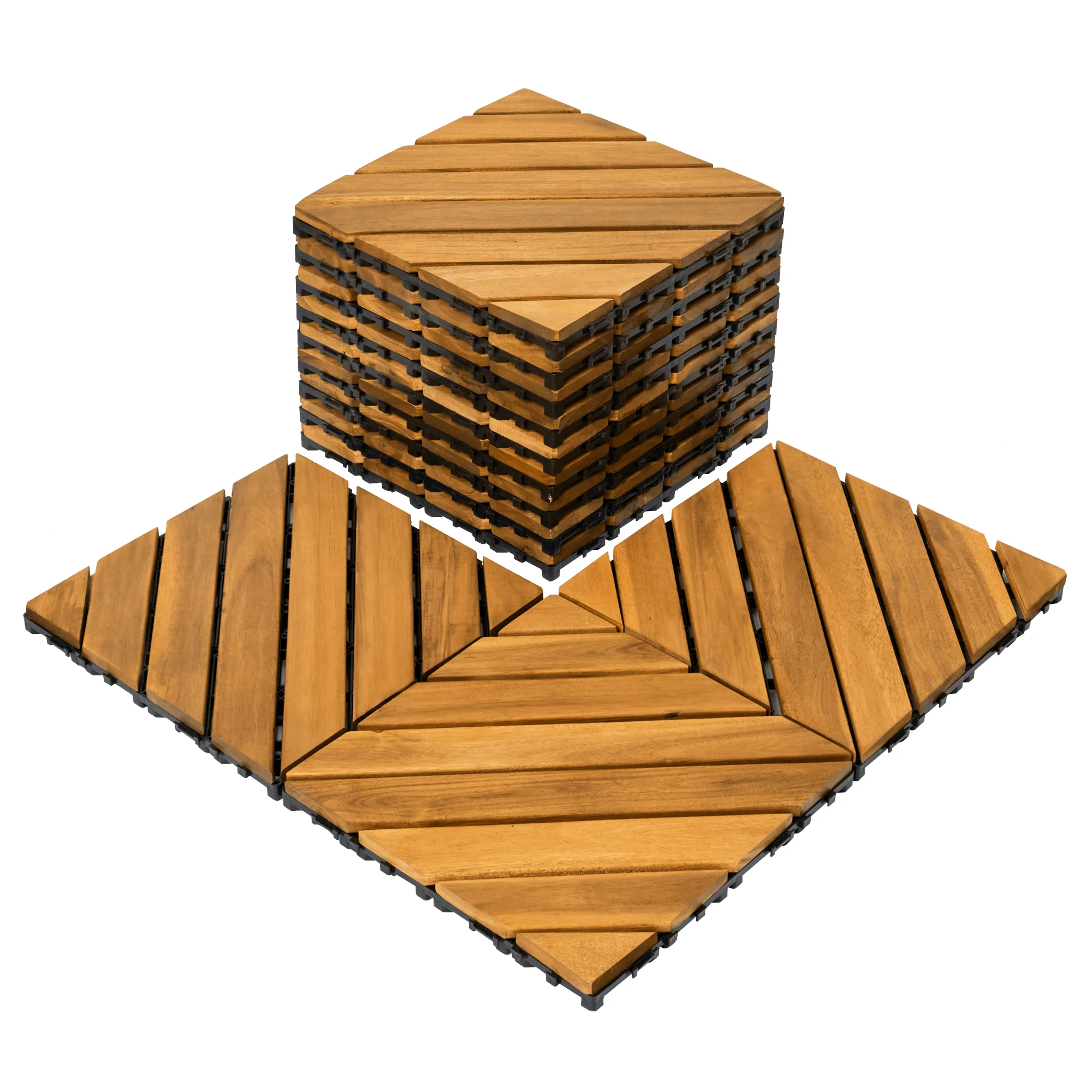 FG-VG08S Acacia wood floor tile home decoration for balcony/entry/back yard/garden. Interlocking deck wood tile Fresgard brand