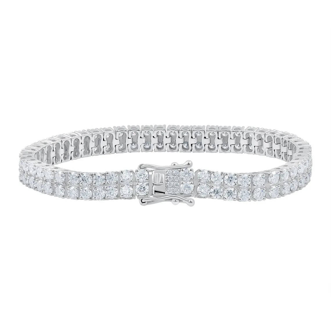 New Fine Jewelry Two Row Dazzling Lab Grown Diamond Tennis Chain Bracelet for Men Gifting Options from Indian Jewelry Maker