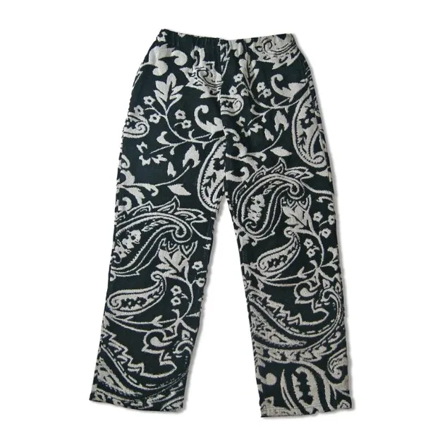 Wholesale Custom Logo Solid Color Paisley Print Bandana Breathable Persian Rug Pattern Multi Color Men Tapestry Sweatpants
