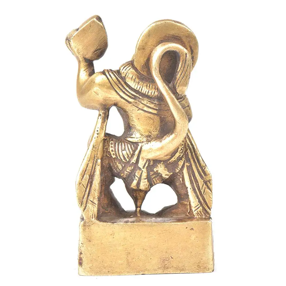 Ручной работы индийский латунь золотой Господь длиннохвостая обезьяна скульптуры фигурка Статуэтка домашний декор подарочные товары размер: 11x5 см SBB-416
