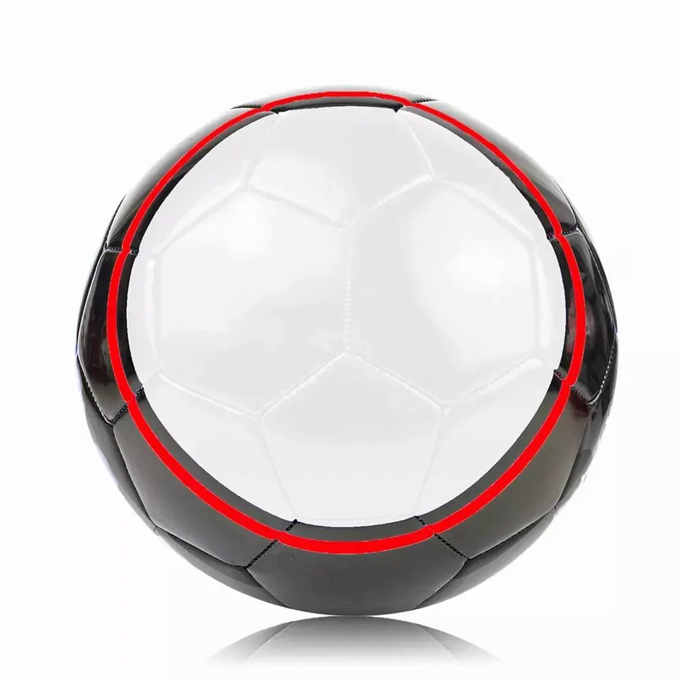 High quality PVC leather size 5 soccer ball football league Football champions sports training made in Pakistan