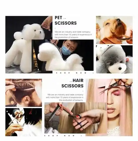 7 Inch Professional Dog Grooming Scissors Kit Pet Grooming Shears Dog Hair Trimming Curved Thinning Scissors Kit