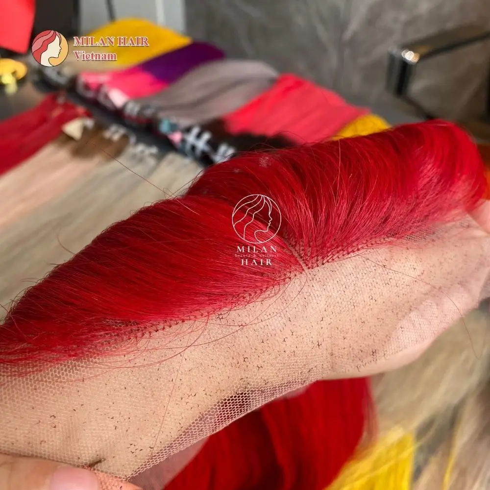 Wholesale virgin human hair extension wig human hair 2x613x6 lace front double debone straight cuticle lace frontal