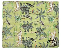 Wholesale Vintage Kantha Quilt  Throw Gudri Handmade Indian Ikkat print kantha quilt