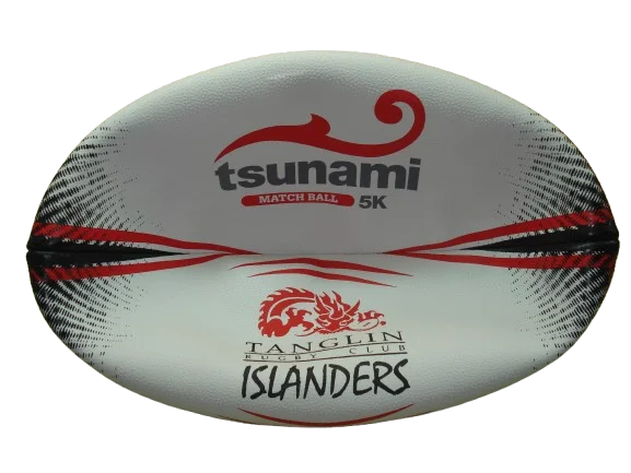 High Quality All-Weather Rugby Training Ball Size 5 Durable Hand Sewn Rubber Design with Super Grip
