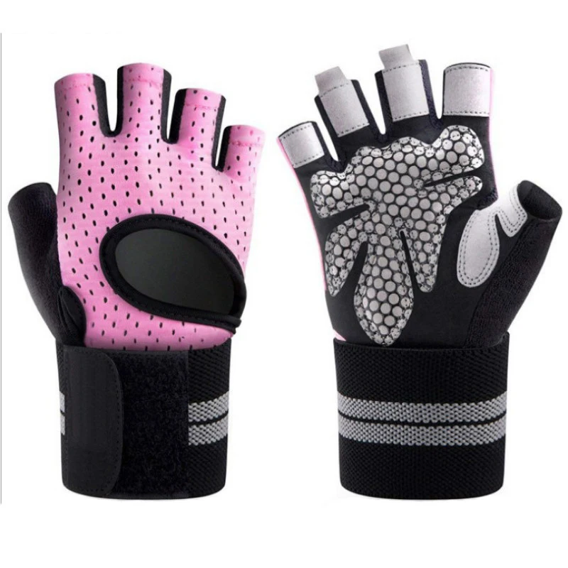 Fishing Training Climbing Cycling Fitness Weight Lifting Gloves Fingerless Gym Exercise Powerlifting Workout Gloves