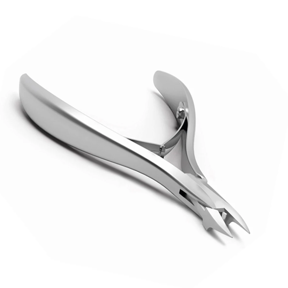 Professional Box Joint Nail Cutter Dall Finish Heavy Duty Stainless Steel Plain Handle Toe Nail Cutters For Salon Use