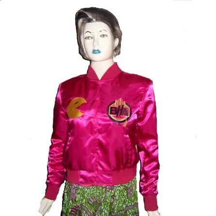 Ladies Hot Pink Varsity Jackets, Women Baseball Jackets, Girls Varsity Jackets