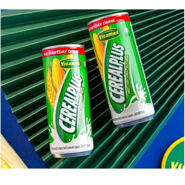 OEM Ready To drink Children Flavoured Milk Breakfast Dessert Drink Energize Vitamax Cereal Plus Sweet Corns 240ml x 24c