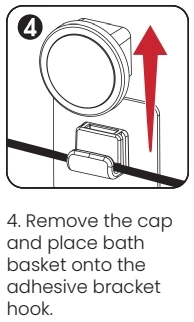 Luna Wall Mounted Adhesive Tape Bath Black Metal Organizer 2 Tier Corner Basket