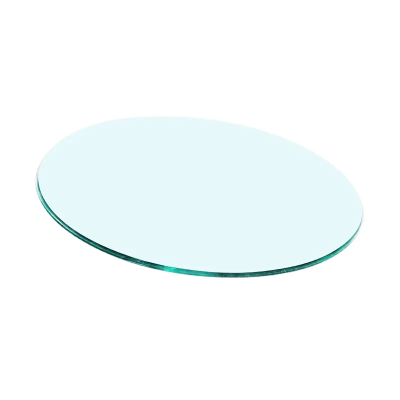 Factory supply tempered glass round table top piece super white wholesale