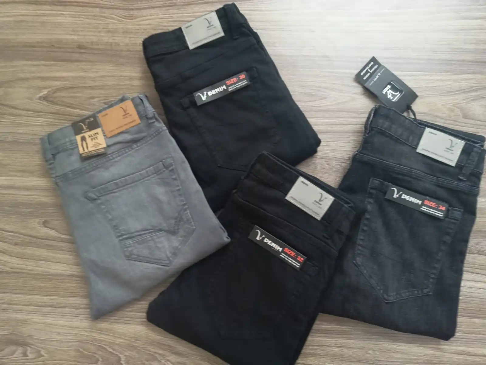 Customized logo wholesale men jean with reasonable Price collection jute from Bangladesh